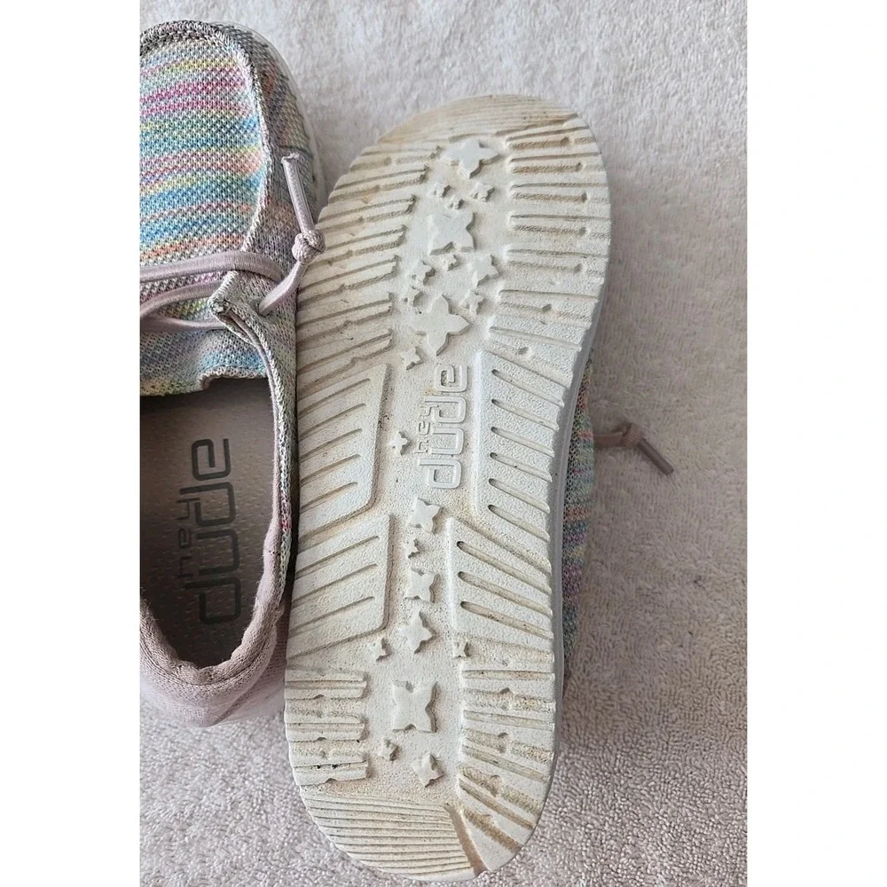 Hey Dude Wendy Sox‎ Pastels Shoes Youth Size Y2 L3 Slipon Multicolor